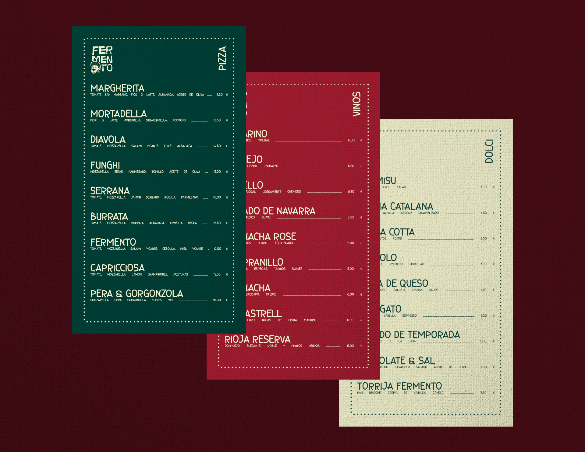 FERMENTO® — Pizza, Vino & Personas.