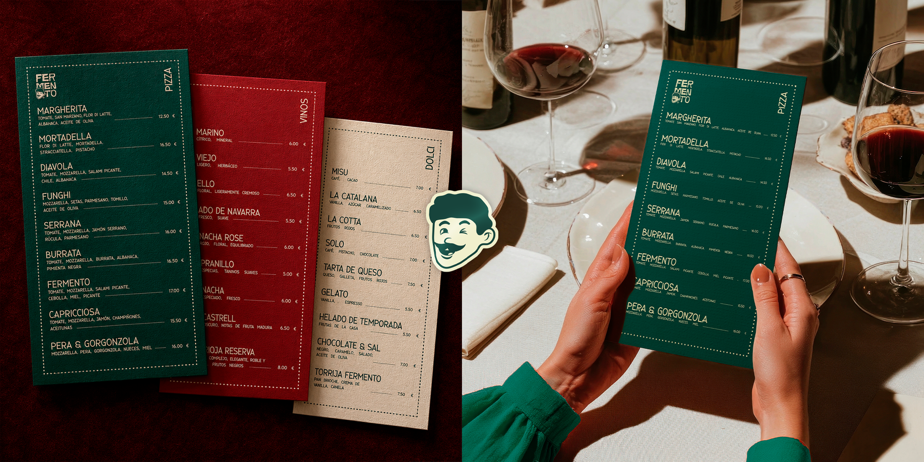 FERMENTO® — Pizza, Vino & Personas.